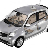 Smart ForTwo và ForFour thế hệ mới dùng dàn âm thanh hàng hiệu