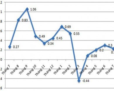 Giá xăng tạo “động lực” cho CPI tháng 7 tăng 0,23%