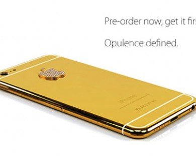 Iphone 6 đã có phiên bản mạ vàng 24 carat dù chưa ra mắt