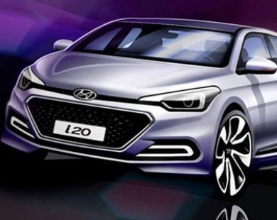 Hình ảnh phác họa chính thức của Hyundai i20 thế hệ mới