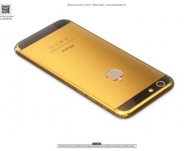 Ý tưởng iPhone 6 mạ vàng đính kim cương giá 85 triệu đồng