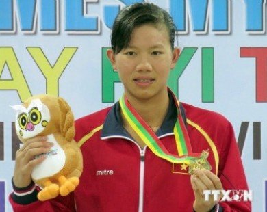 Kình ngư Ánh Viên giành Huy chương Vàng 200m hỗn hợp ở Olympic trẻ