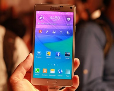 Ảnh thực tế Samsung Galaxy Note 4 vừa ra mắt