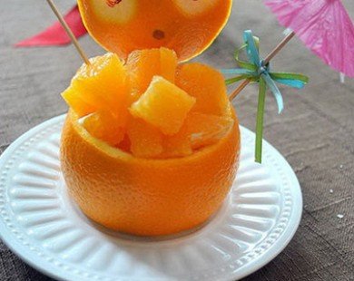 3 cách tạo hình con vật đơn giản từ quả cam cho bé lười ăn hoa quả