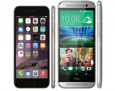 IPhone 6 so tài cao thấp với HTC One M8