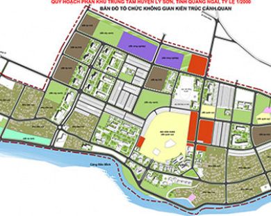 Công bố quy hoạch phân khu trung tâm huyện Đảo Lý Sơn ( Quảng Ngãi)