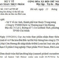 Khẩn trương thu hồi 2 loại sản phẩm chứa dầu bẩn