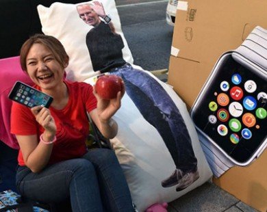 Cảnh xếp hàng chờ mua iPhone 6 trên thế giới