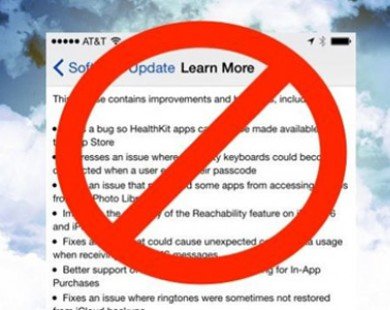 Người dùng iPhone gặp lỗi mất sóng khi nâng cấp iOS 8 .0.1