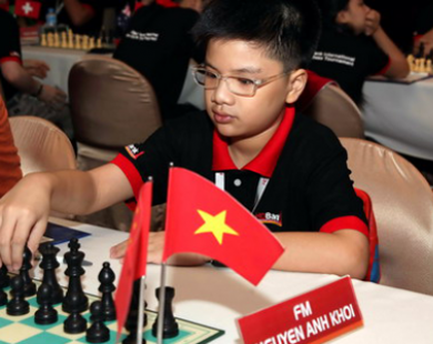 Cậu bé Việt trở thành tân vô địch U12 cờ vua thế giới