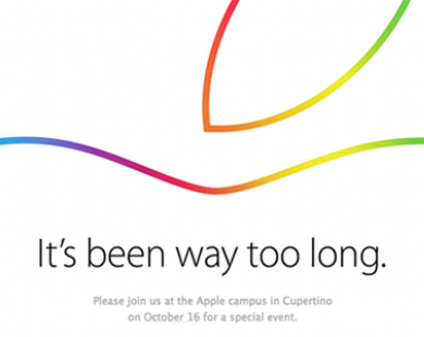 Apple gửi thư mời dự sự kiện đặc biệt ngày 16/10, ra mắt iPad Air 2?