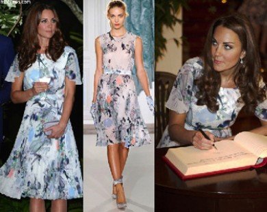 Diện váy hoa xinh tươi như công nương Kate Middleton