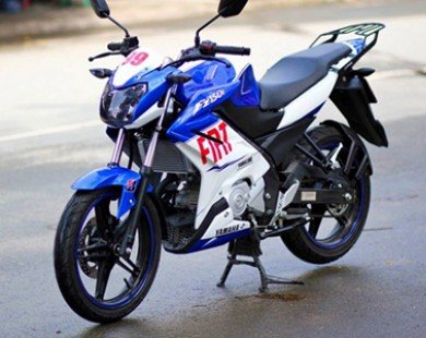 Yamaha FZ150i sơn màu xanh GP của biker Sài Gòn