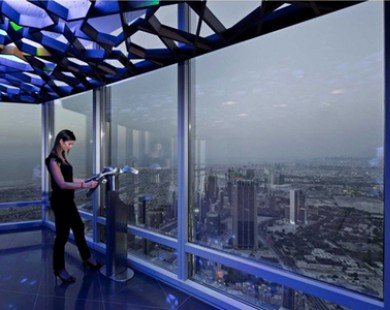 Hình ảnh đài quan sát cao nhất thế giới tại Dubai