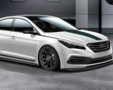Hyundai Sonata 2015 độ wide body kit lộ diện