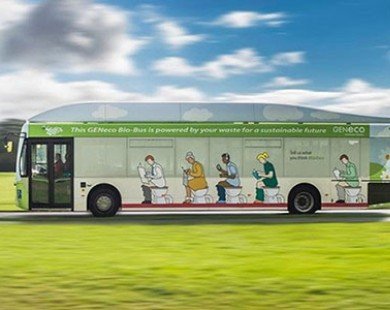 Xe buýt chạy bằng chất thải con người tại Anh