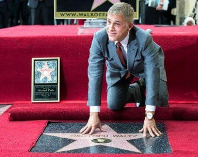 Tài tử Christoph Waltz được vinh danh trên Đại lộ Hollywood