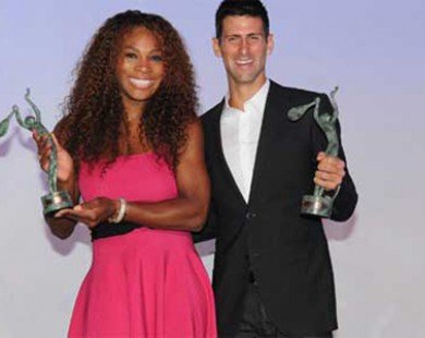 Djokovic, Serena được bầu chọn là “Tay vợt của năm”