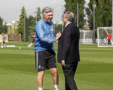 Perez muốn Ancelotti trở thành “Sir Alex” của Real