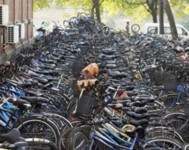 Trường đại học biến thành “Nghĩa địa xe đạp”