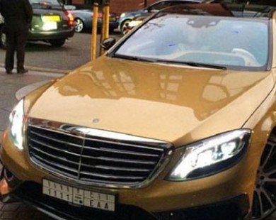Bắt gặp Mercedes-Benz S63 AMG độ Brabus màu vàng trên phố