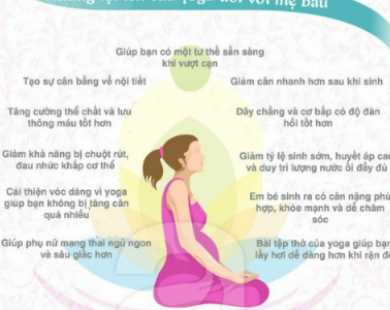 5 bài tập yoga dành cho mẹ bầu