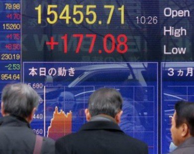 Chứng khoán Nhật Bản giảm trong phiên giao dịch đầu năm mới