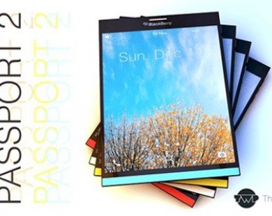 Concept BlackBerry Passport 2 với màn hình toàn cảm ứng