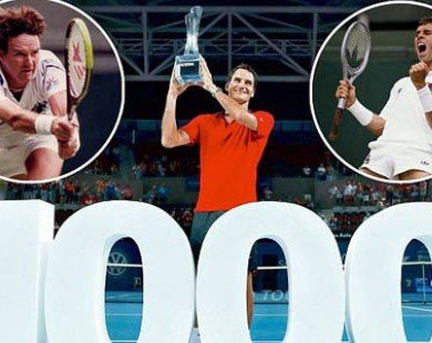 1000 trận thắng của Federer: Mốc son chói lọi