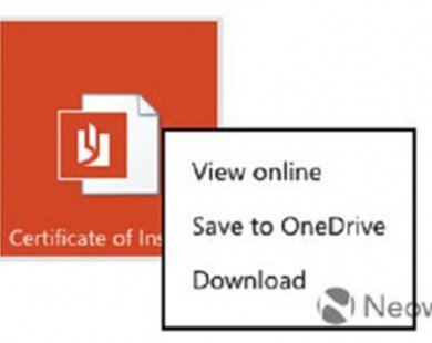 Outlook.com cho phép lưu tập tin trực tiếp lên OneDrive
