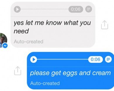 Facebook Messenger hỗ trợ chuyển giọng nói thành văn bản