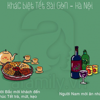 Chùm ảnh về sự khác nhau giữa Tết Hà Nội và Tết Sài Gòn