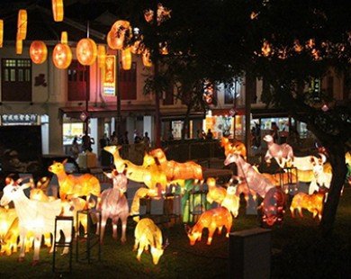 Chinatown ở Singapore rực rỡ và lung linh trong lễ hội đèn lồng