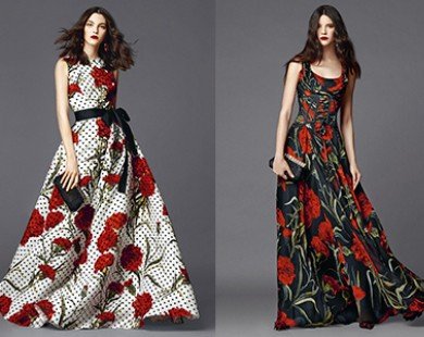 Mê mẩn thiết kế họa tiết hoa phăng tuyệt đẹp của Dolce & Gabbana
