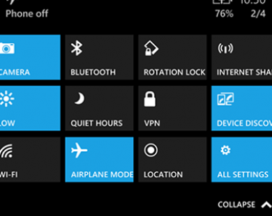 Giao diện thực tế Windows 10 trên smartphone