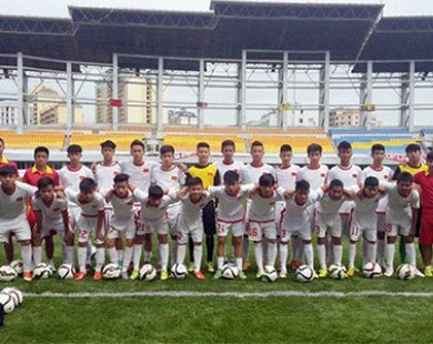 Đội U15 Việt Nam đánh bại U15 Myanmar trên đất Trung Quốc