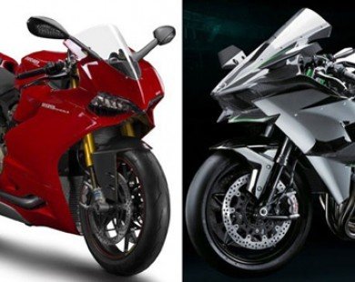Ducati 1199 Panigale và Kawasaki Ninja H2 - Cuộc đối đầu của những siêu mô tô tiền tỉ