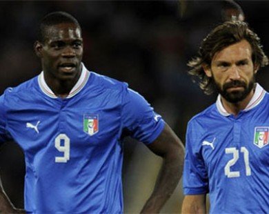 ĐT Italia tham dự vòng loại Euro 2016: Thiếu vắng Balotelli và Pirlo