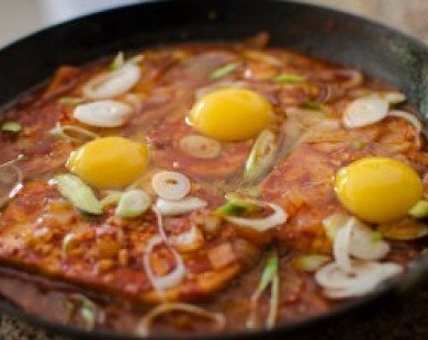 Đậu phụ rán trứng theo phong cách Hàn Quốc