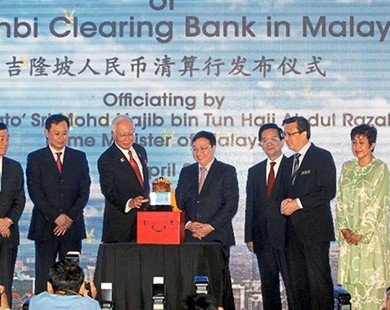 Malaysia ra mắt ngân hàng thanh toán bằng đồng nhân dân tệ
