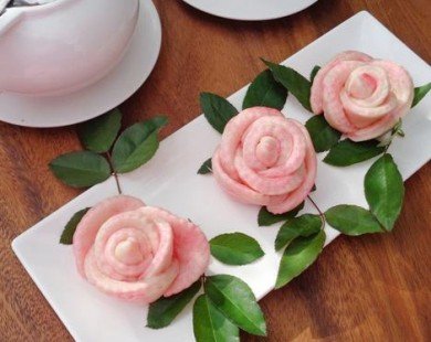 Cách làm bánh bao hoa hồng