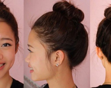 4 kiểu tóc búi 'siêu' đơn giản mà đẹp mắt