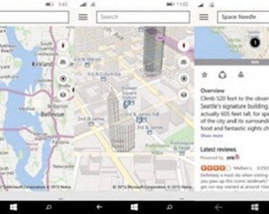 Microsoft cải tiến mạnh mẽ ứng dụng bản đồ