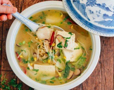 Cách làm súp cá đậu phụ