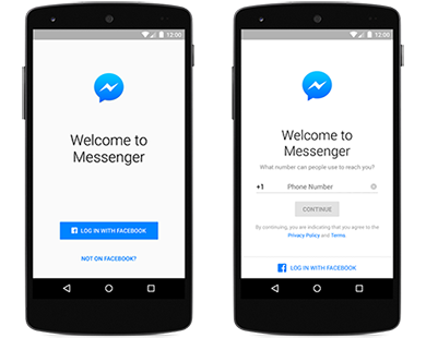 Facebook Messenger có thể đăng nhập không cần tài khoản Facebook