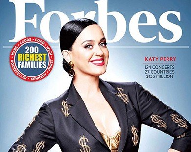 Katy Perry - nghệ sĩ kiếm nhiều tiền nhất năm 2015