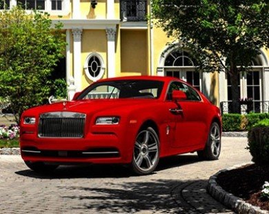 Xe sang tiền tỷ Rolls-Royce Wraith có phiên bản mới màu đỏ rực