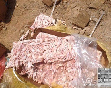 Cảnh Trung Quốc tiêu hủy hàng trăm tấn thịt đông lạnh 40 năm
