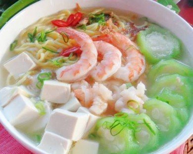 Hướng dẫn nấu canh mướp đậu hũ non