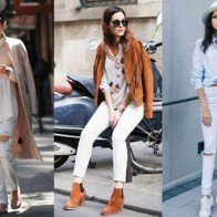 10 kiểu mặc quần jeans trắng theo phong cách của sao